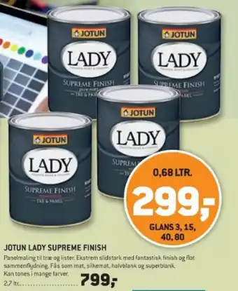XL-BYG JOTUN LADY SUPREME FINISH tilbud