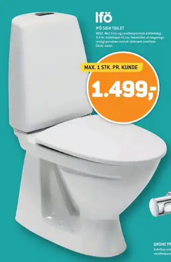 XL-BYG IFÖ SIGN TOILET tilbud