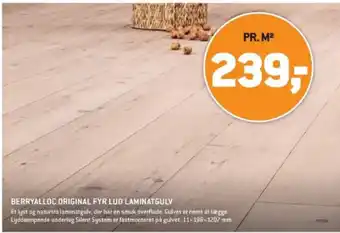 XL-BYG BERRYALLOC ORIGINAL FYR LUD LAMINATGULV tilbud