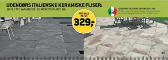 XL-BYG UDENDØRS ITALIENSKE KERAMISKE FLISER tilbud