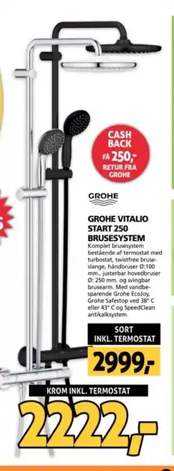 XL-BYG GROHE VITALIO START 250 BRUSESYSTEM tilbud