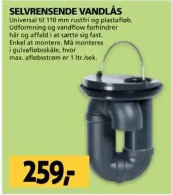 SELVRENSENDE VANDLÅS