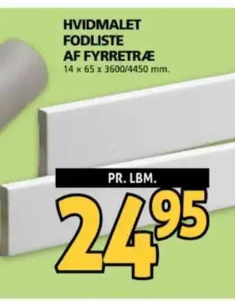 HVIDMALET FODLISTE AF FYRRETRÆ