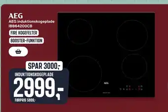 Skousen AEG induktionskogeplade IBB64200CB tilbud