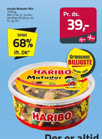 Fleggaard Haribo Matador Mix tilbud