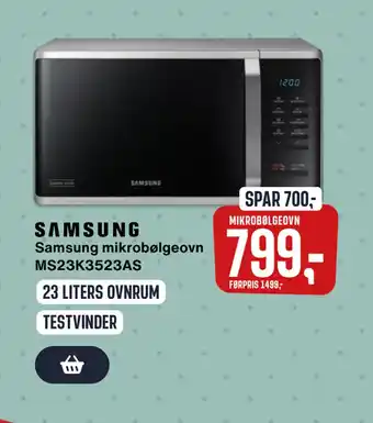 Skousen Samsung mikrobølgeovn MS23K3523AS tilbud
