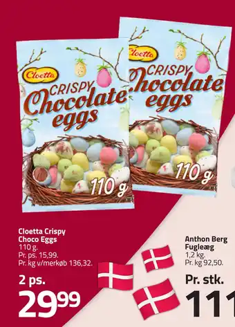 Fleggaard Cloetta Crispy Choco Eggs tilbud