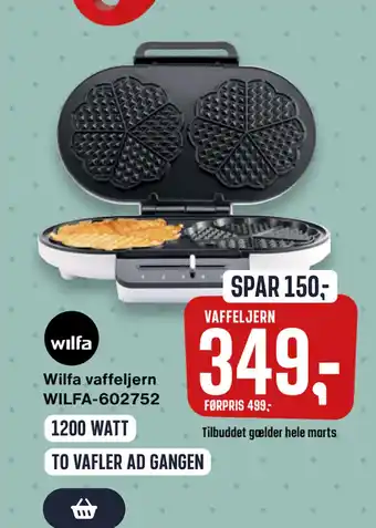 Skousen Wilfa vaffeljern tilbud
