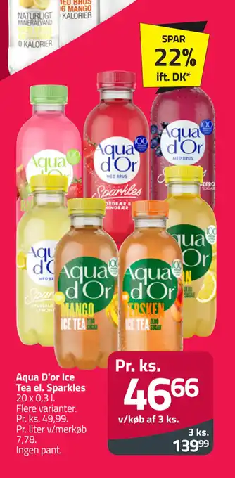 Fleggaard Aqua D’or Ice Tea el. Sparkles tilbud