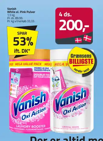 Fleggaard Vanish White el. Pink Pulver tilbud