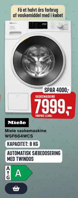 Skousen Miele vaskemaskine WSF664WCS tilbud