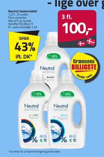 Fleggaard Neutral Vaskemiddel tilbud