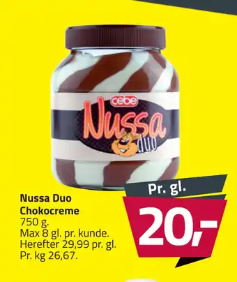 Fleggaard Nussa Duo Chokocreme tilbud