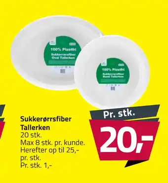 Sukkerørrsfiber Tallerken