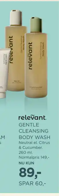 Salling GENTLE CLEANSING BODY WASH tilbud