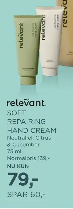 Salling SOFT REPAIRING HAND CREAM tilbud