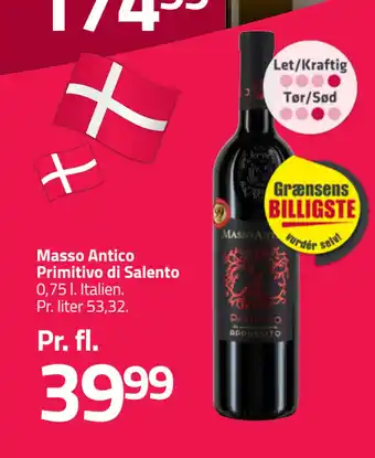 Fleggaard Masso Antico Primitivo di Salento tilbud