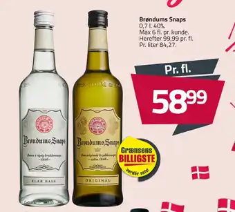 Fleggaard Brøndums Snaps tilbud