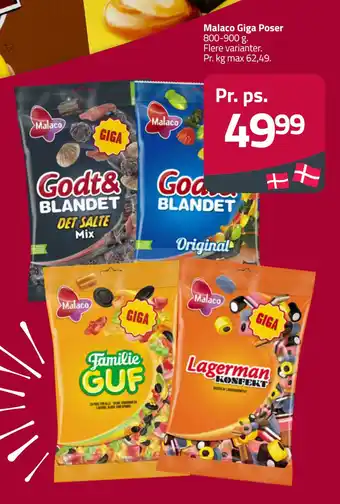 Fleggaard Malaco Giga Poser tilbud