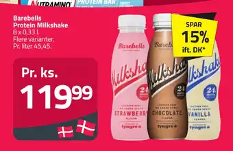 Fleggaard Barebells Protein Milkshake tilbud