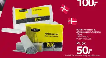 Fleggaard BUYit Fryseposer el. Affaldsposer m. Snøreluk 10 pk tilbud