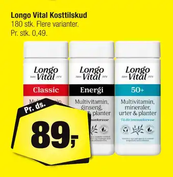 Calle Longo Vital Kosttilskud tilbud