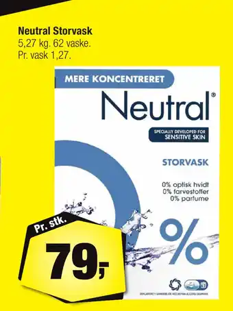 Calle Neutral Storvask tilbud