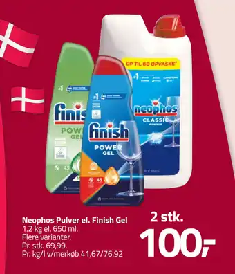 Fleggaard Neophos Pulver el. Finish Gel tilbud