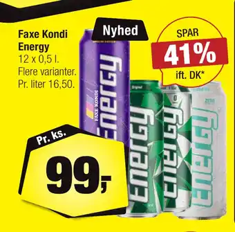 Calle Faxe Kondi Energy tilbud