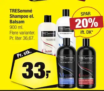 Calle TRESemmé Shampoo el. Balsam tilbud