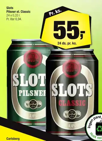 Calle Slots Pilsner el. Classic tilbud