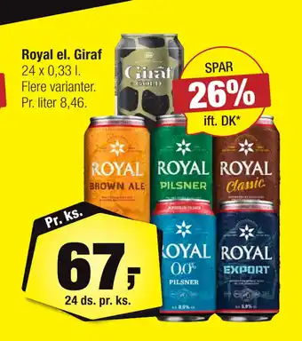 Calle Royal el. Giraf tilbud