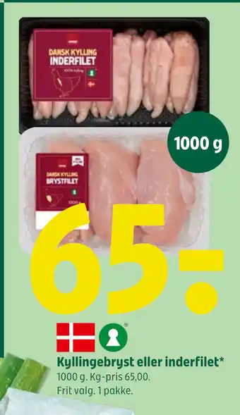 Coop 365 Kyllingebryst eller inderfilet tilbud