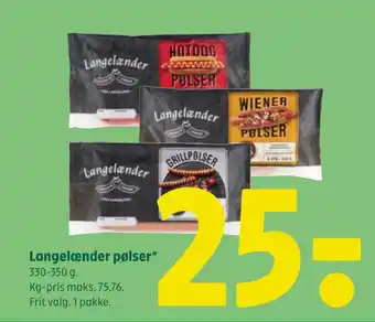Coop 365 Langelænder pølser tilbud