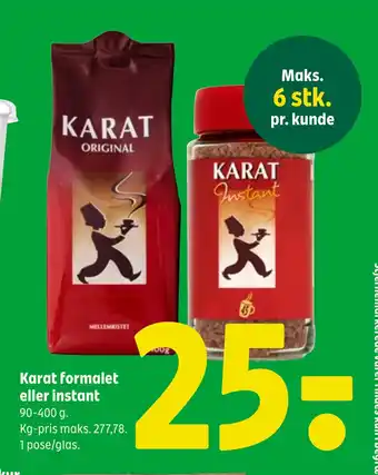 Coop 365 Karat formalet eller instant tilbud