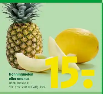 Honningmelon eller ananas