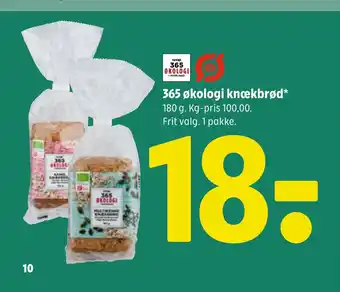 Coop 365 365 økologi knækbrød tilbud