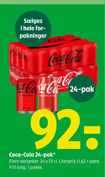 Coop 365 Coca-Cola 24-pak tilbud