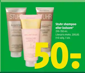 Coop 365 Stuhr shampoo eller balsam tilbud