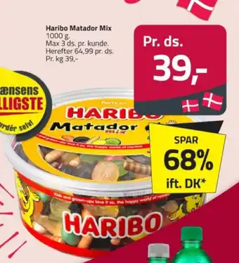 Fleggaard Haribo Matador Mix tilbud