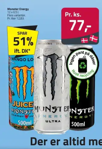 Fleggaard Monster Energy tilbud