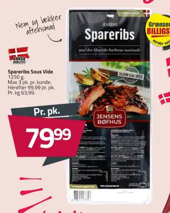 Fleggaard Spareribs Sous Vide tilbud