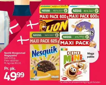 Fleggaard Nestlé Morgenmad Megapakke tilbud