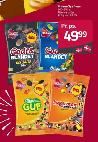 Fleggaard Malaco Giga Poser tilbud