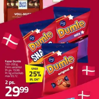 Fleggaard Fazer Dumle tilbud