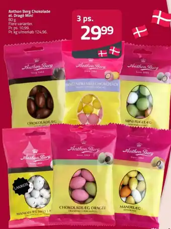 Fleggaard Anthon Berg Chokolade el. Dragé Mini tilbud