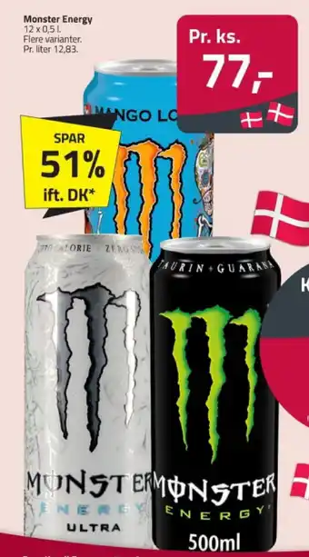 Fleggaard Monster Energy 12 x 0,5 l. tilbud
