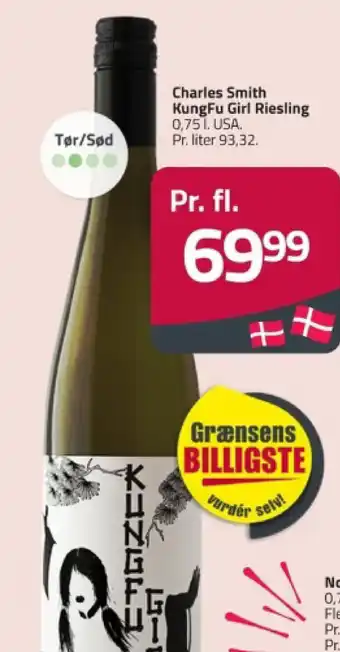 Fleggaard Charles Smith KungFu Girl Riesling 0.75 l. tilbud