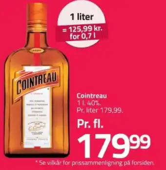 Fleggaard Cointreau 1 l. tilbud