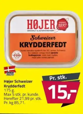 Fleggaard Højer Schweizer Krydderfedt 175 g tilbud